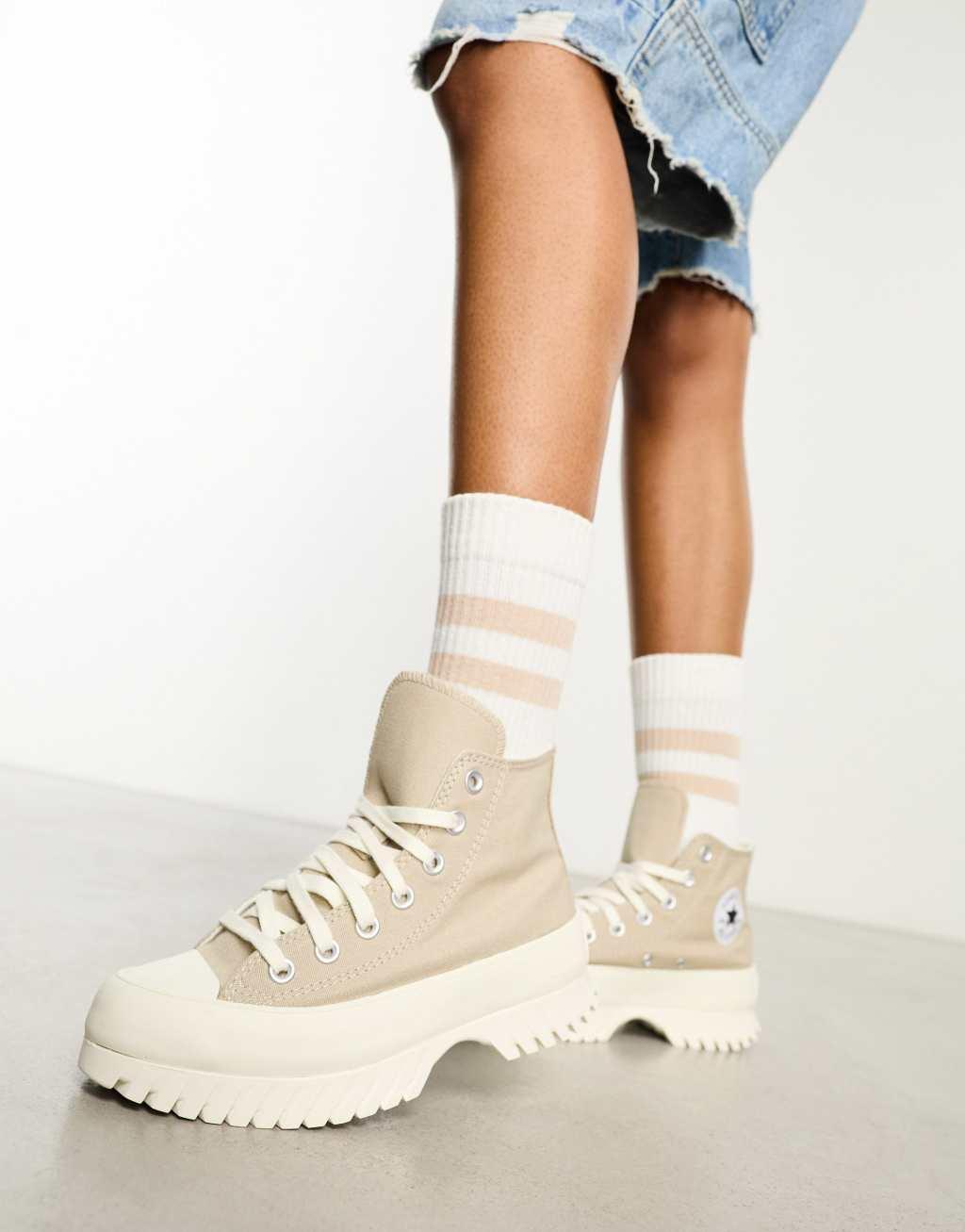 Converse Chuck Taylor All Star Lugged 2.0 platform sneakers in sand Product Image