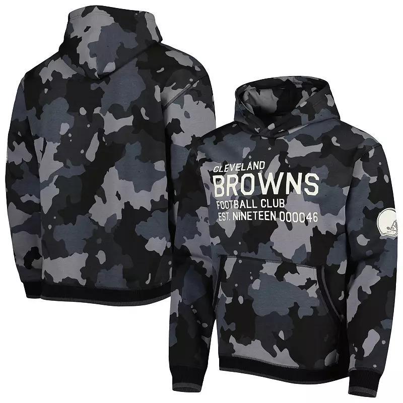 Mens The Wild Collective Cleveland Browns Camo Pullover Hoodie Product Image