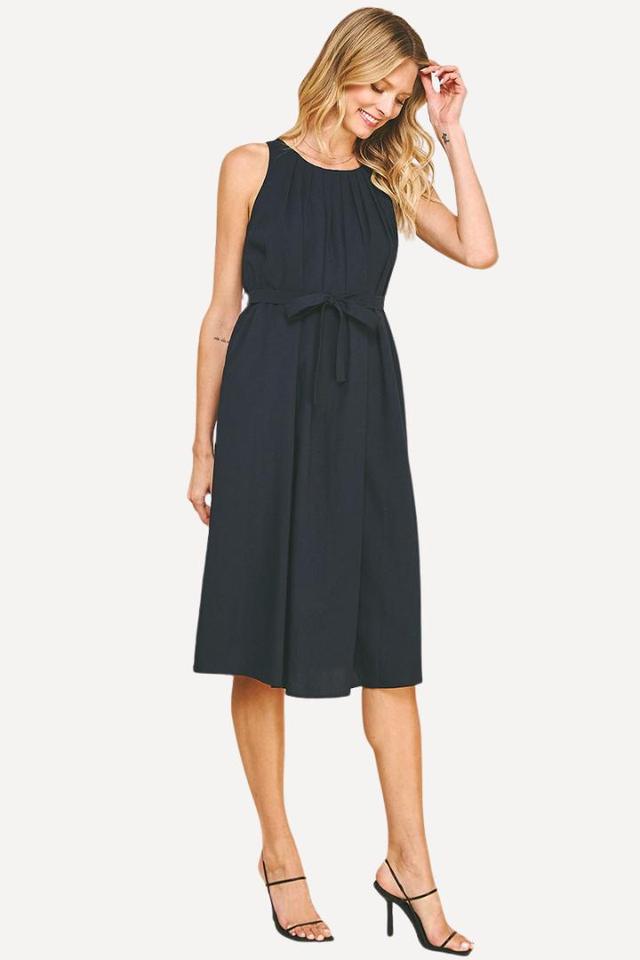 Pleated Midi Dress Product Image