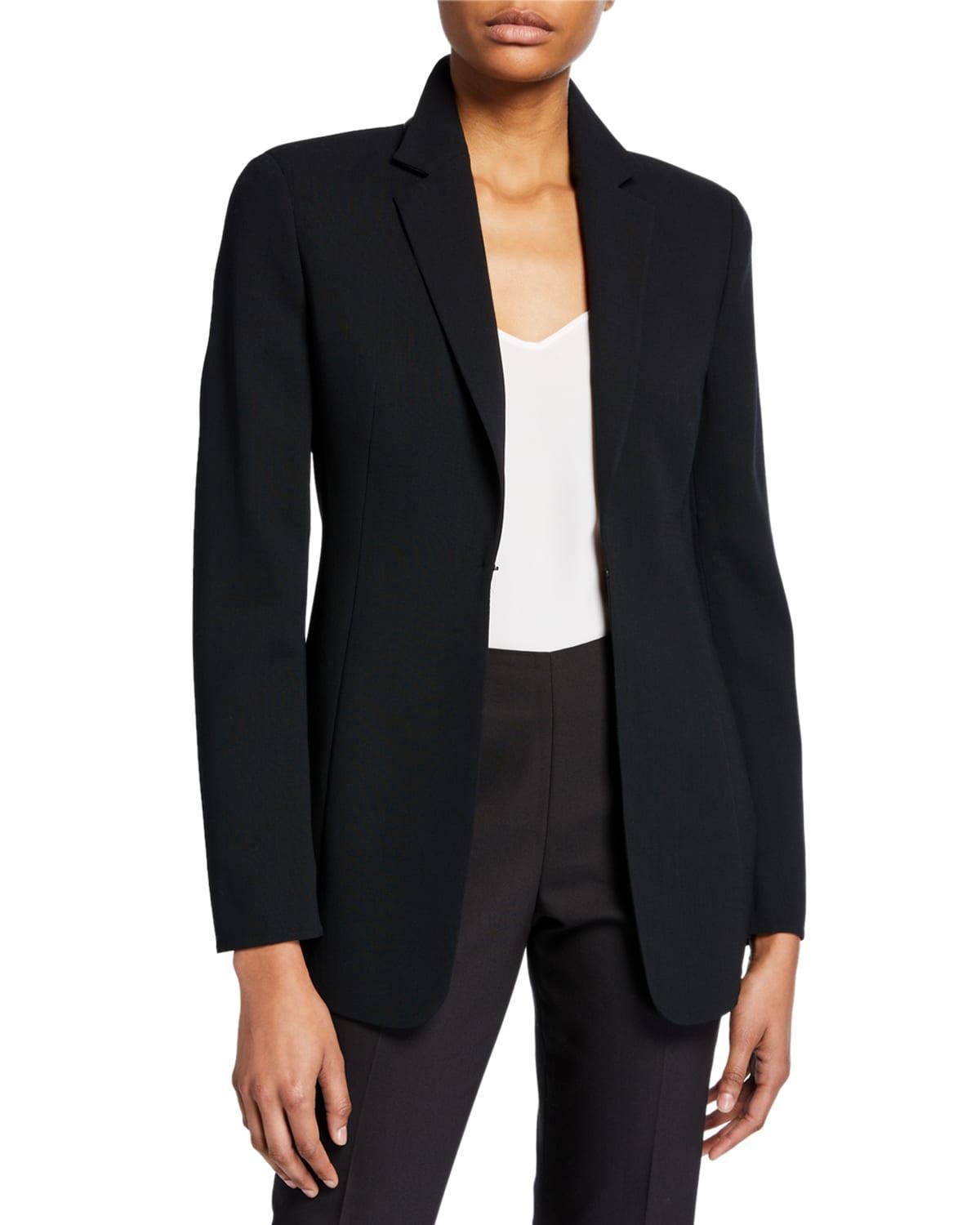 Womens Odette Notch Lapel Wool Blazer Product Image