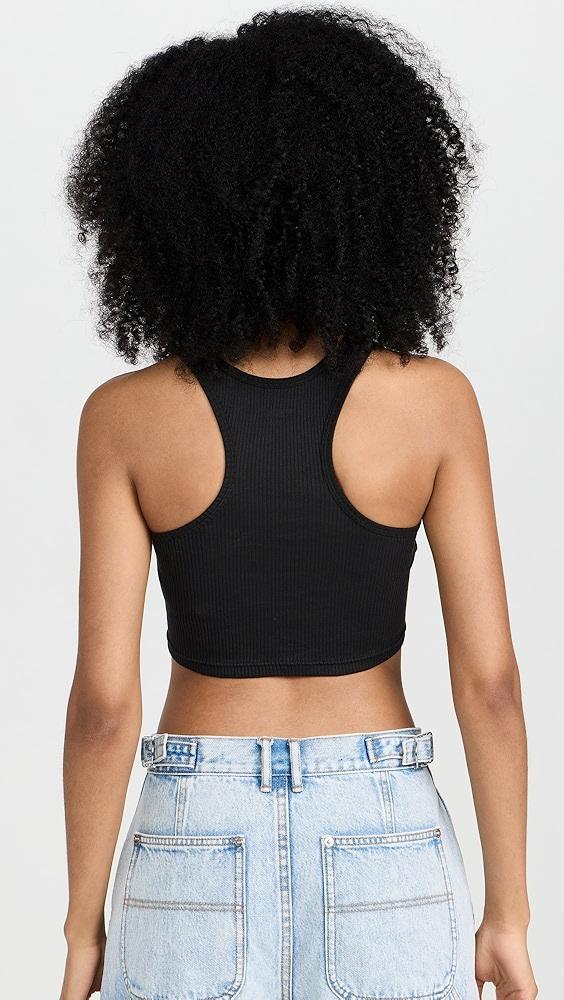 Alexander Wang Womens Cropped Classic Racer Tank | Shopbop Product Image