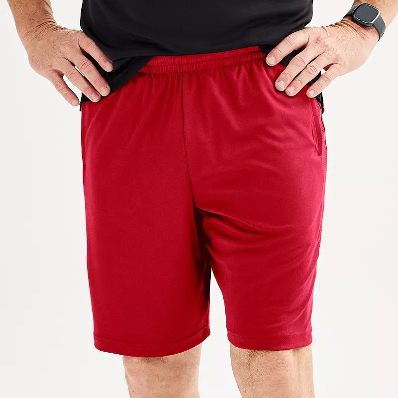 Mens Tek Gear 9-in. Dry Tek Shorts Red Cocktail Product Image