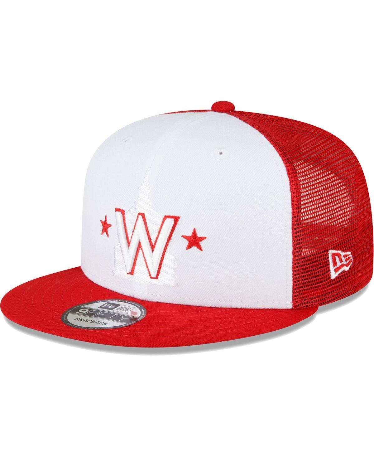 Mens New Era Red and White Washington Nationals 2023 On-Field Batting Practice 9FIFTY Snapback Hat - Red Product Image