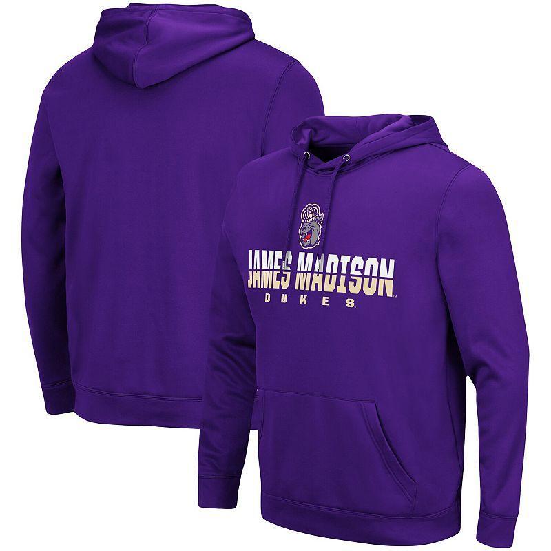 Mens Colosseum Purple James Madison Dukes Lantern Pullover Hoodie Product Image