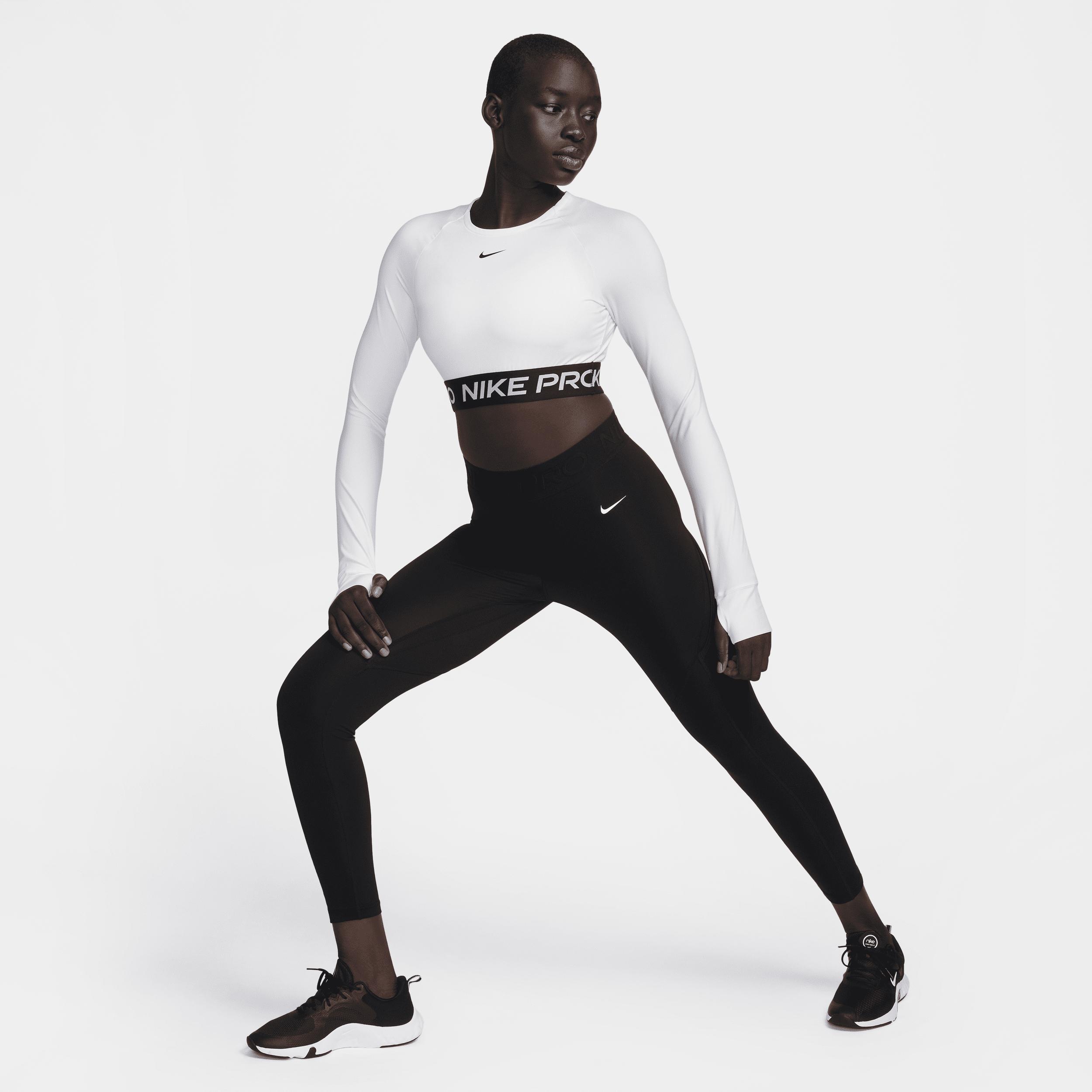 Women's Nike Pro Dri-FIT Cropped Long-Sleeve Top Product Image