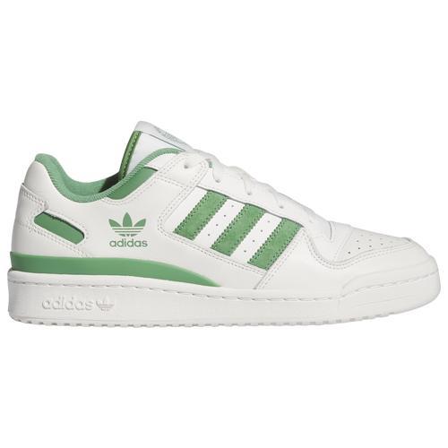 adidas Originals Mens adidas Originals Forum Low CL - Mens Basketball Shoes Green/White Product Image