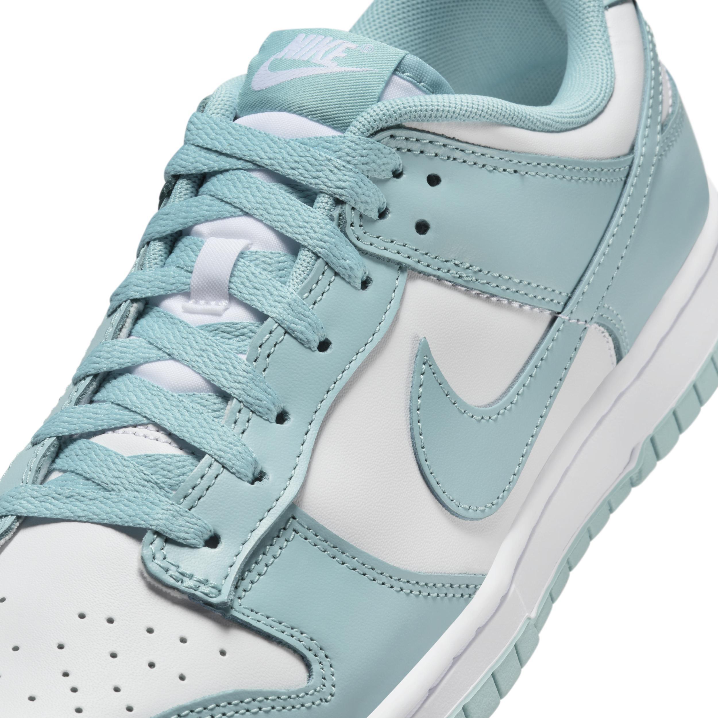 Nike Mens Nike Dunk Low - Mens Shoes White/Teal/White Product Image