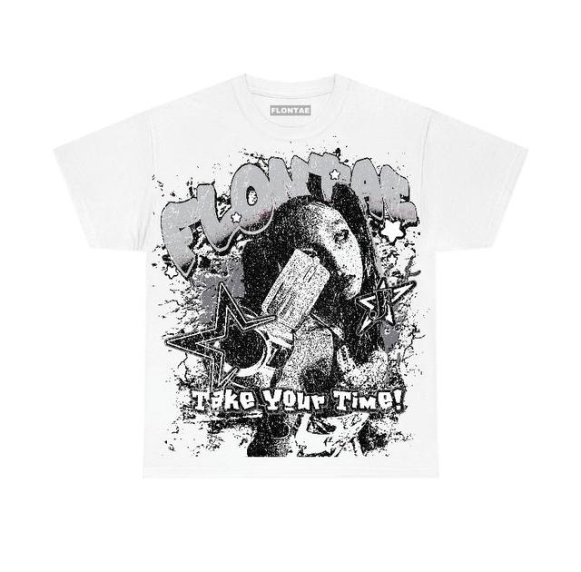 Wolf Grey 12s Flontae T-Shirt Be Patient Graphic Product Image