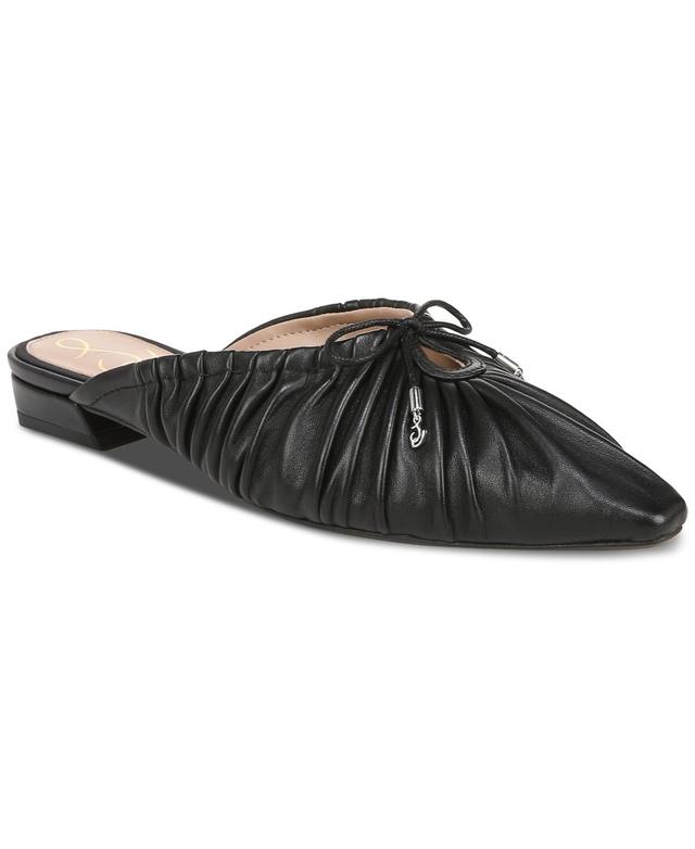 Sam Edelman Womens Julia Ruched Pointed-Toe Flats Product Image