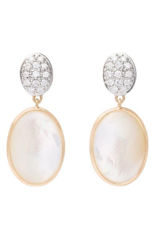 Marco Bicego Siviglia 18K Yellow Gold, Diamond & Mother-of-Pearl Drop Earrings Product Image