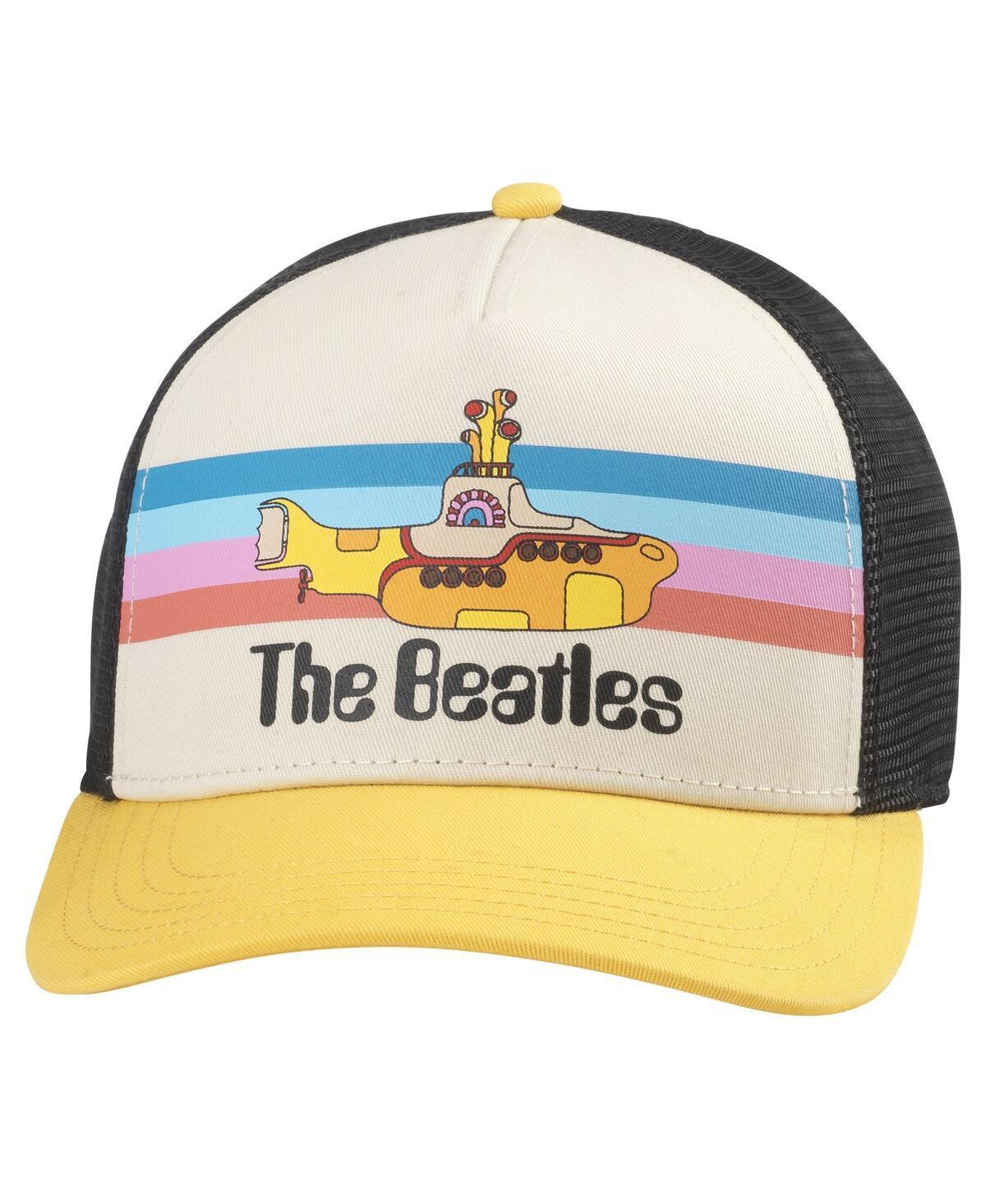 American Needle Mens Cream The Beatles Yellow Submarine Sinclair Adjustable Hat - Cream, Black Product Image