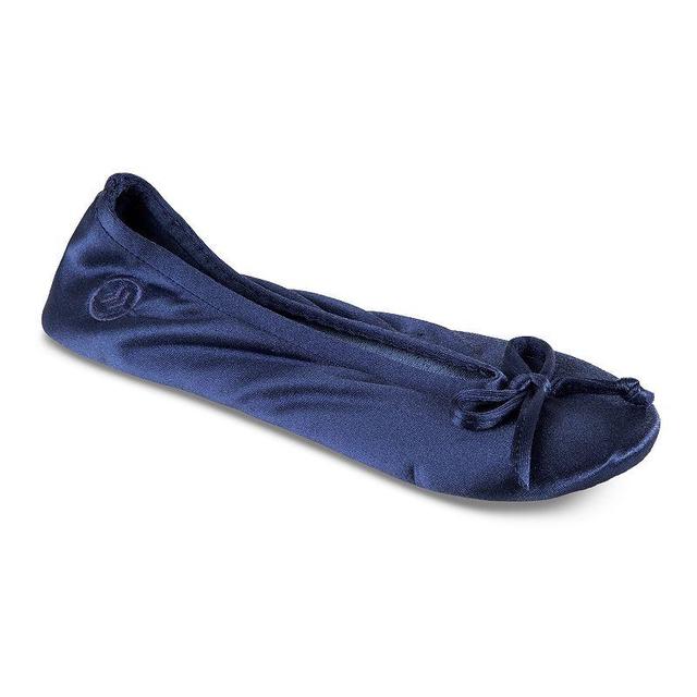 isotoner Satin Womens Ballerina Slippers Purple Product Image