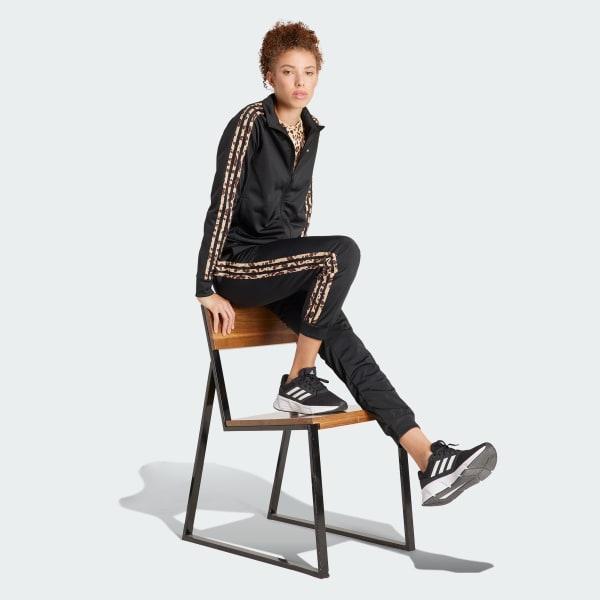 Essentials Animal Print Tricot 3-Stripes Track Jacket Product Image