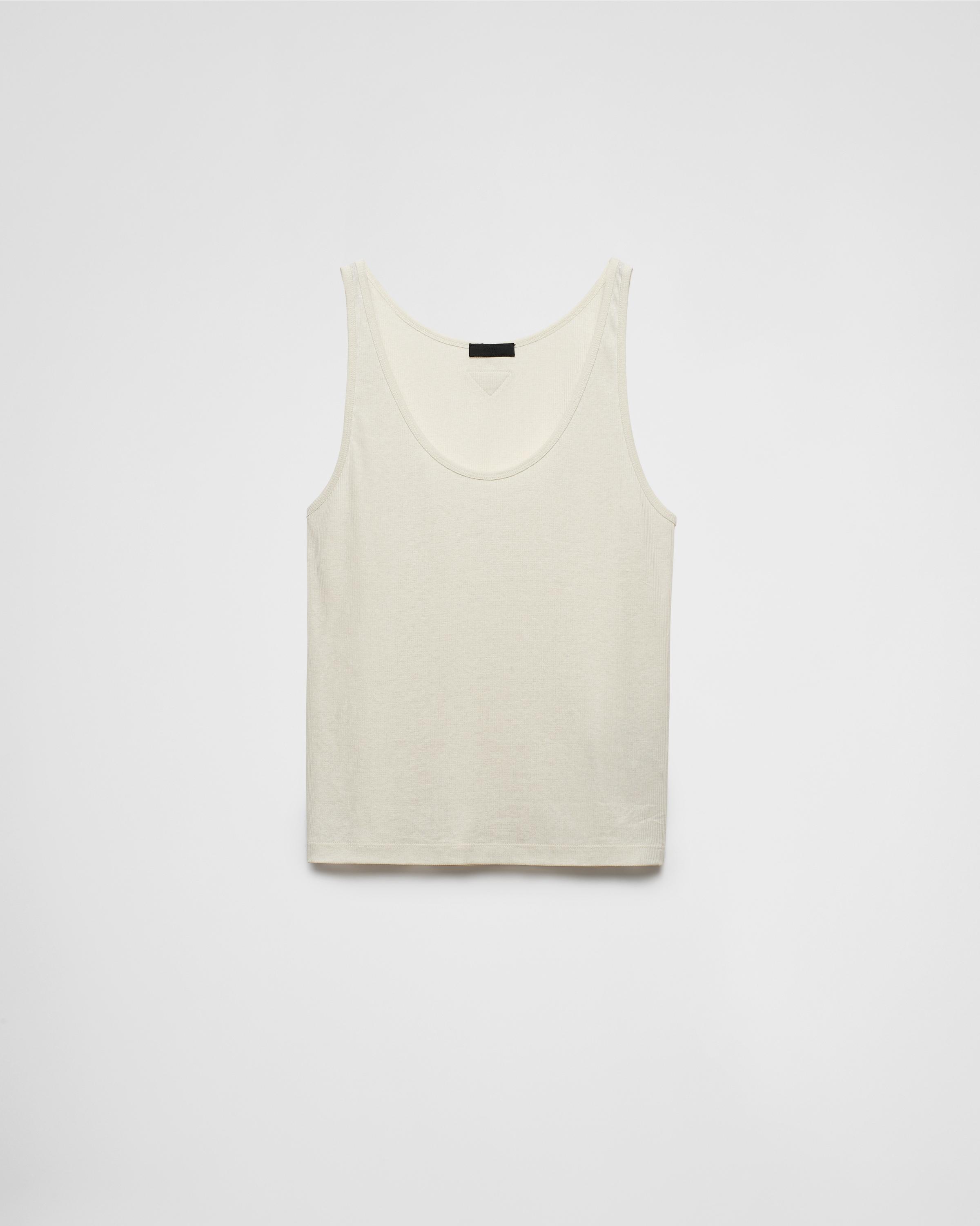 Linen and cotton tank top Product Image