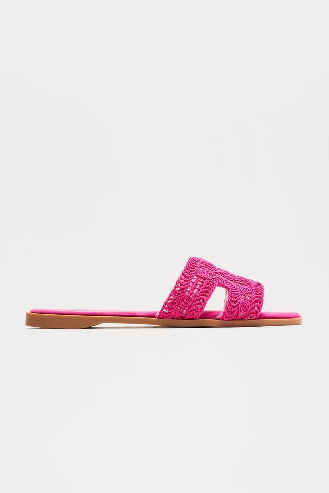 Set You Free Crochet Sandals - Pink Product Image