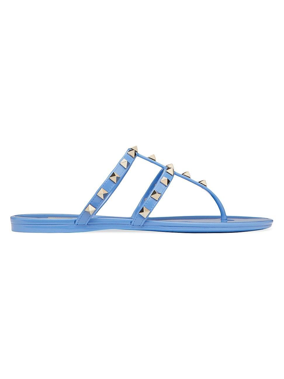 Womens Rockstud Flat Rubber Sandals Product Image