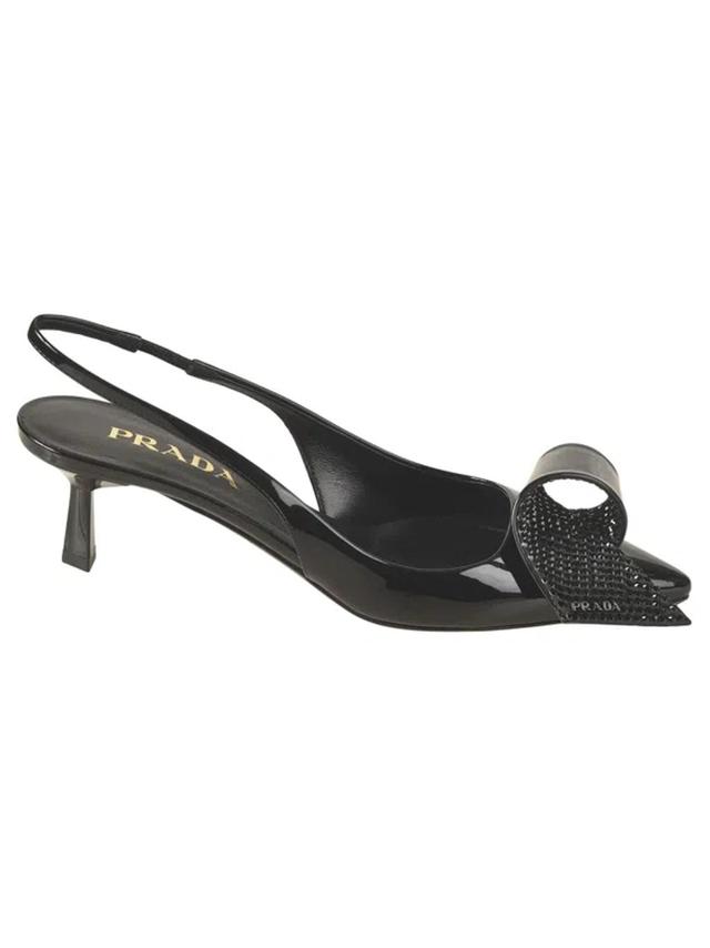 Embellished Slingback Pumps In Black Product Image