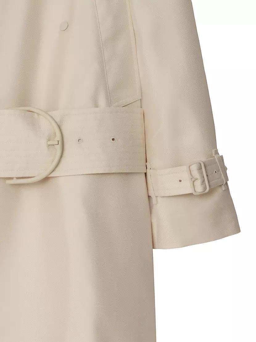 Silk-Blend Belted Trench Coat Product Image