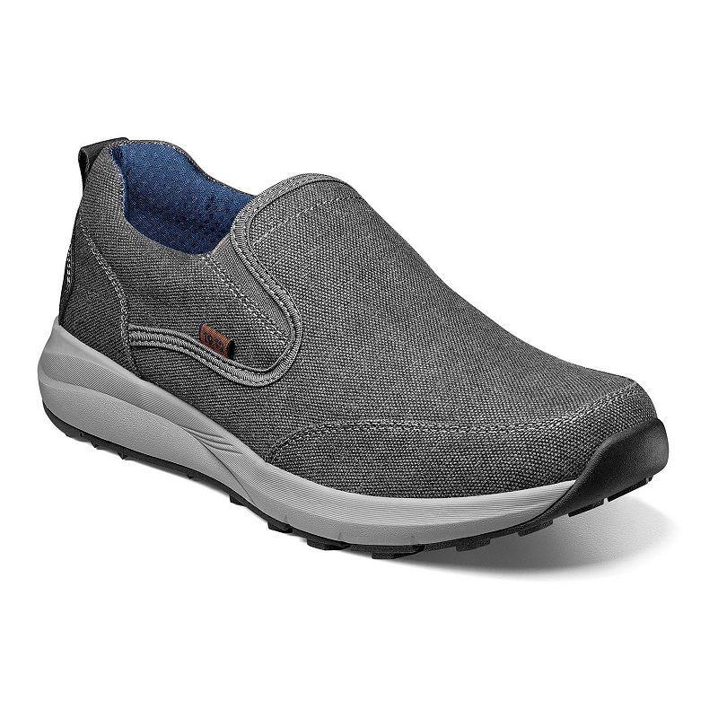 Nunn Bush Excursion Canvas Mens Slip-On Shoes Grey Product Image