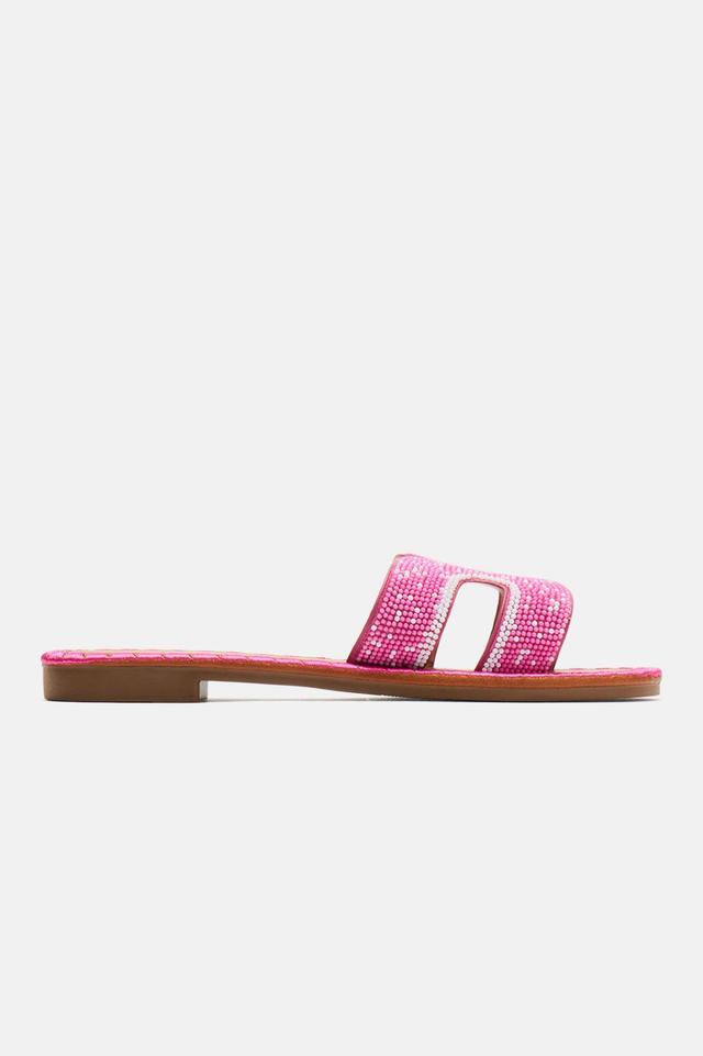 Keeping It Chic Flat Sandals - Pink Product Image