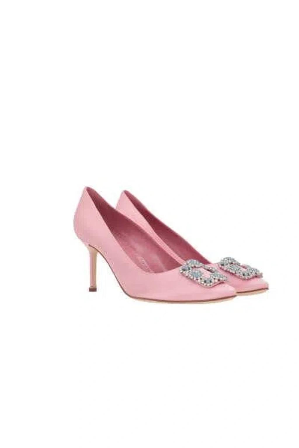 MANOLO BLAHNIK Hangisi Pumps In Pink Product Image