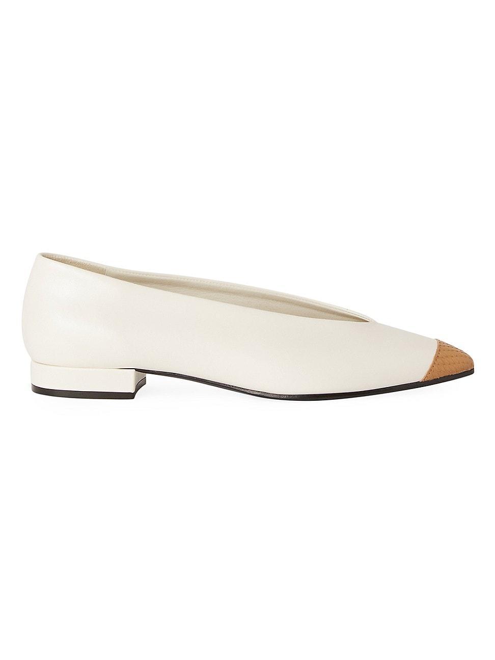 Womens Rebecca Cap-Toe Ballet Flats Product Image