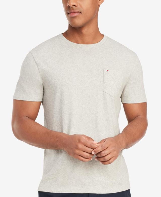 Tommy Hilfiger Mens Big & Tall Tommy Crew Neck Pocket T-Shirt Product Image