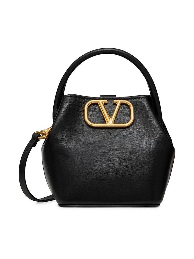 Womens Mini Nappa Vlogo Signature Bucket Bag Product Image