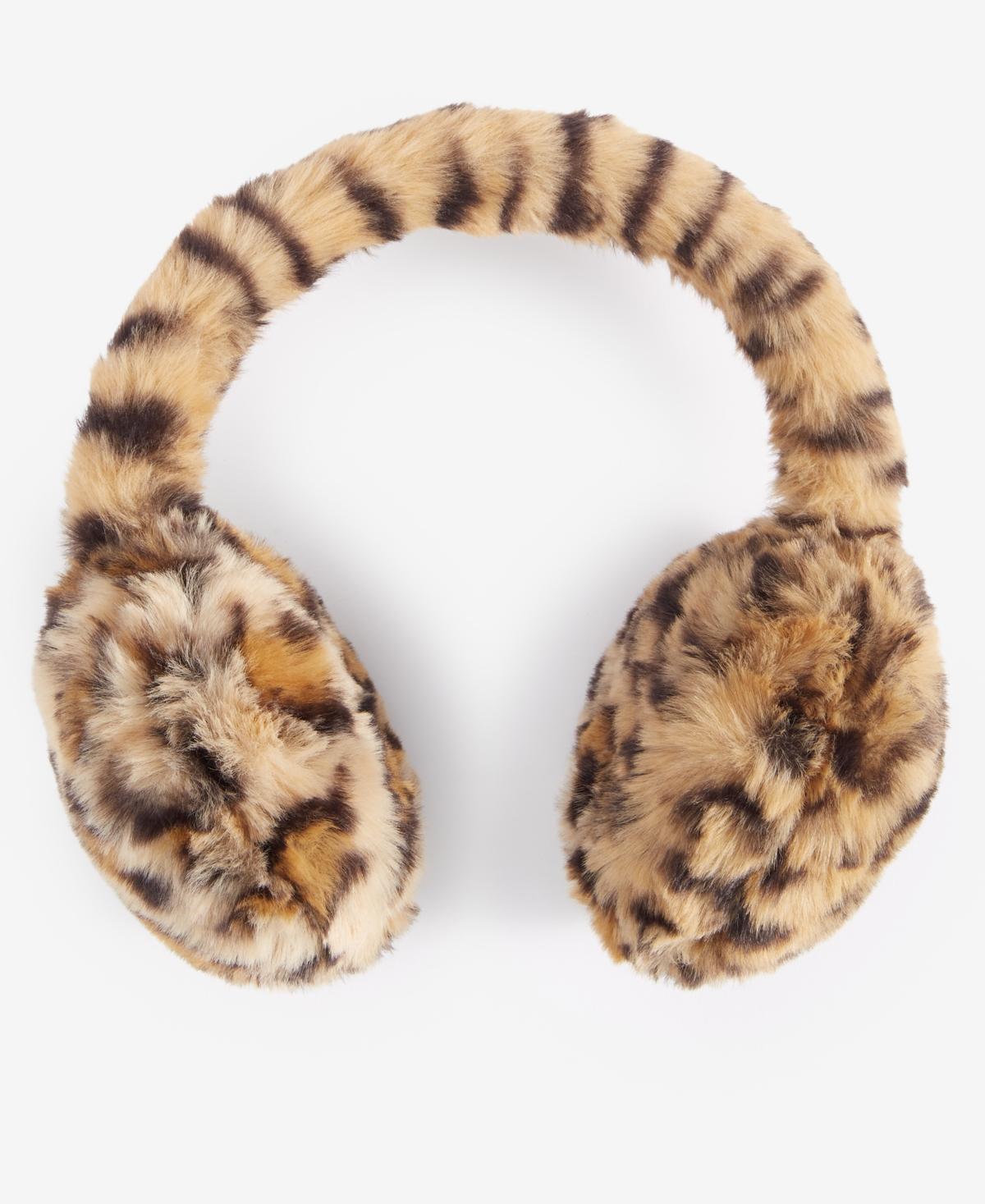 I.n.c. International Concepts Womens Faux-Fur Leopard-Print Earmuffs, Created for Macys Product Image