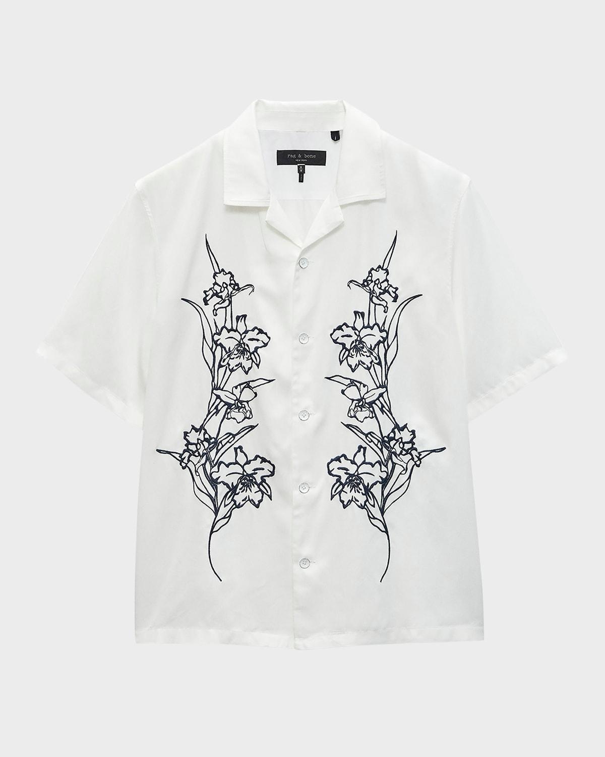 Men's Avery Embroidered Camp Shirt Product Image