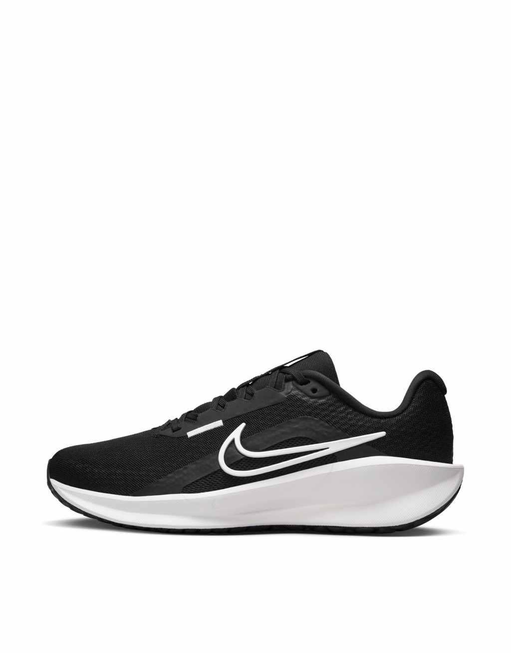 Nike Running Downshifter 13 sneakers in black and white Product Image