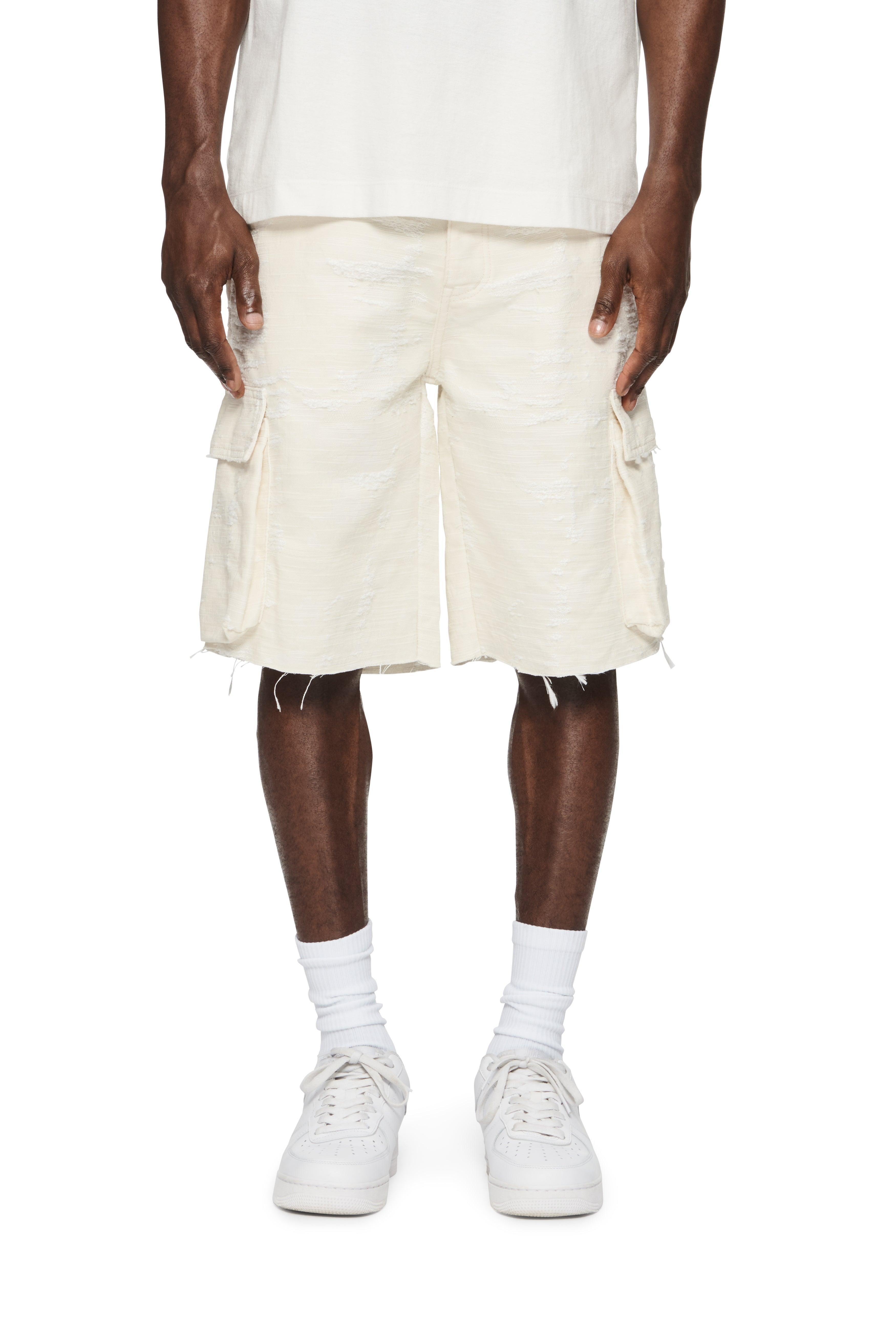 P022 Jacquard Cargo Shorts Male Product Image