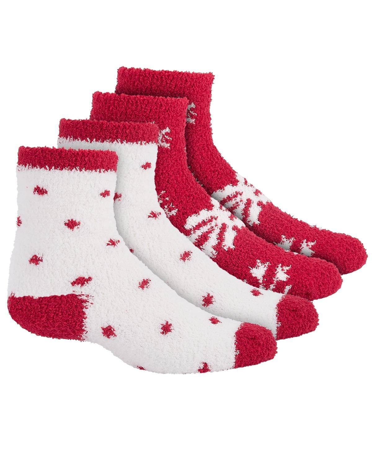 Charter Club Womens 2-Pk. Holiday Fuzzy Butter Socks, Created for Macys Product Image