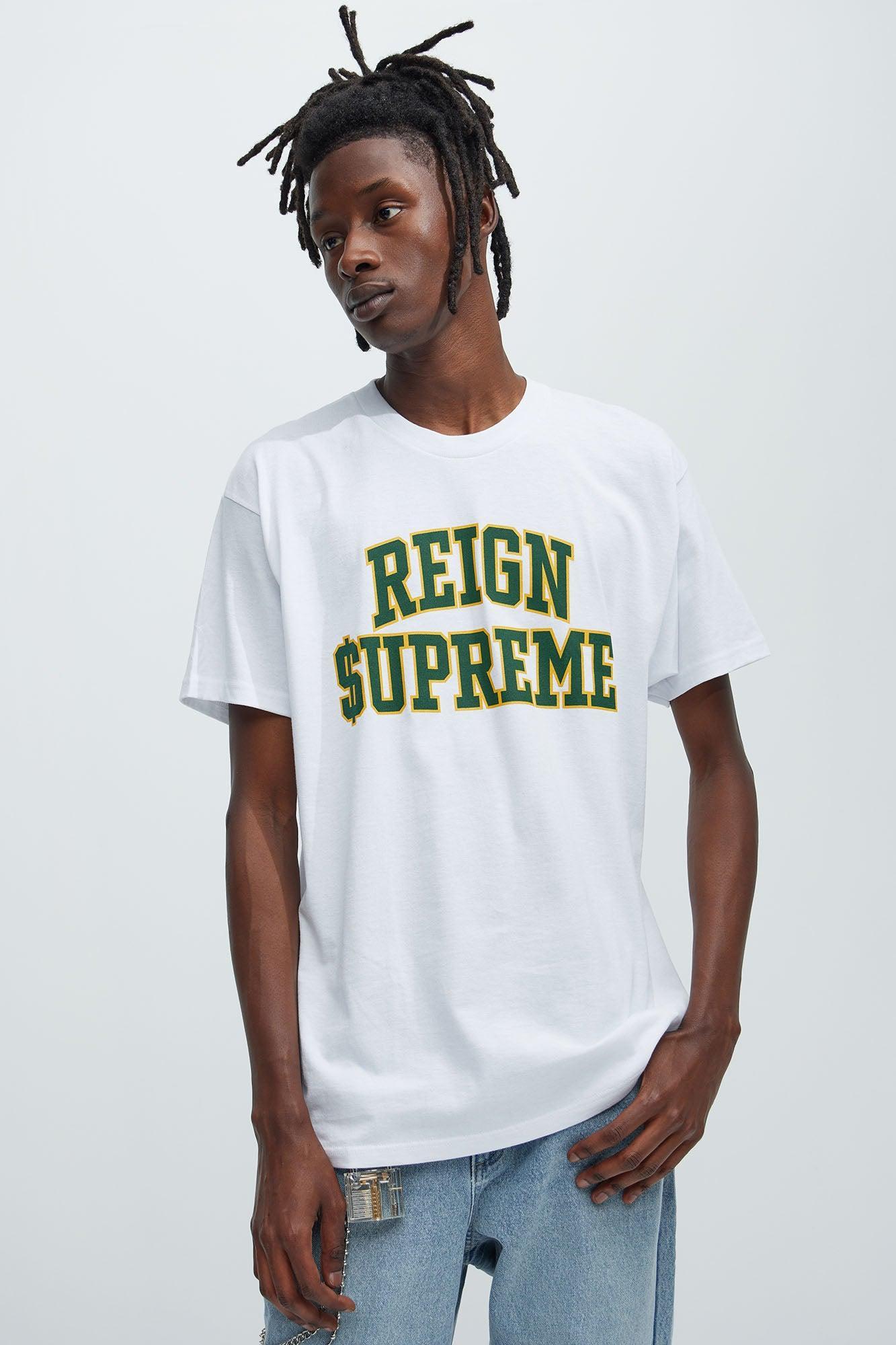 Reign Supreme Short Sleeve Tee - White Product Image