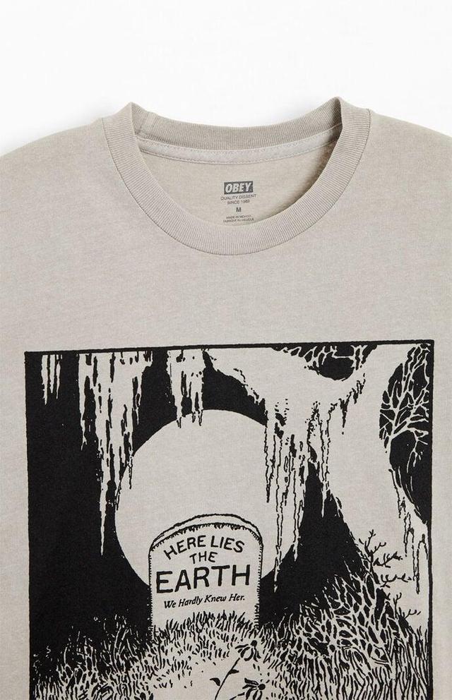 Obey Men's Here Lies Earth Pigment T-Shirt Product Image