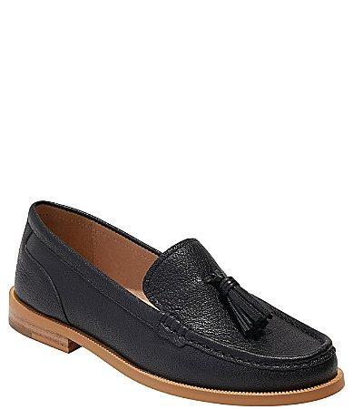 Jack Rogers Hunley Tassel Loafer Leather Women's Flat Shoes Product Image