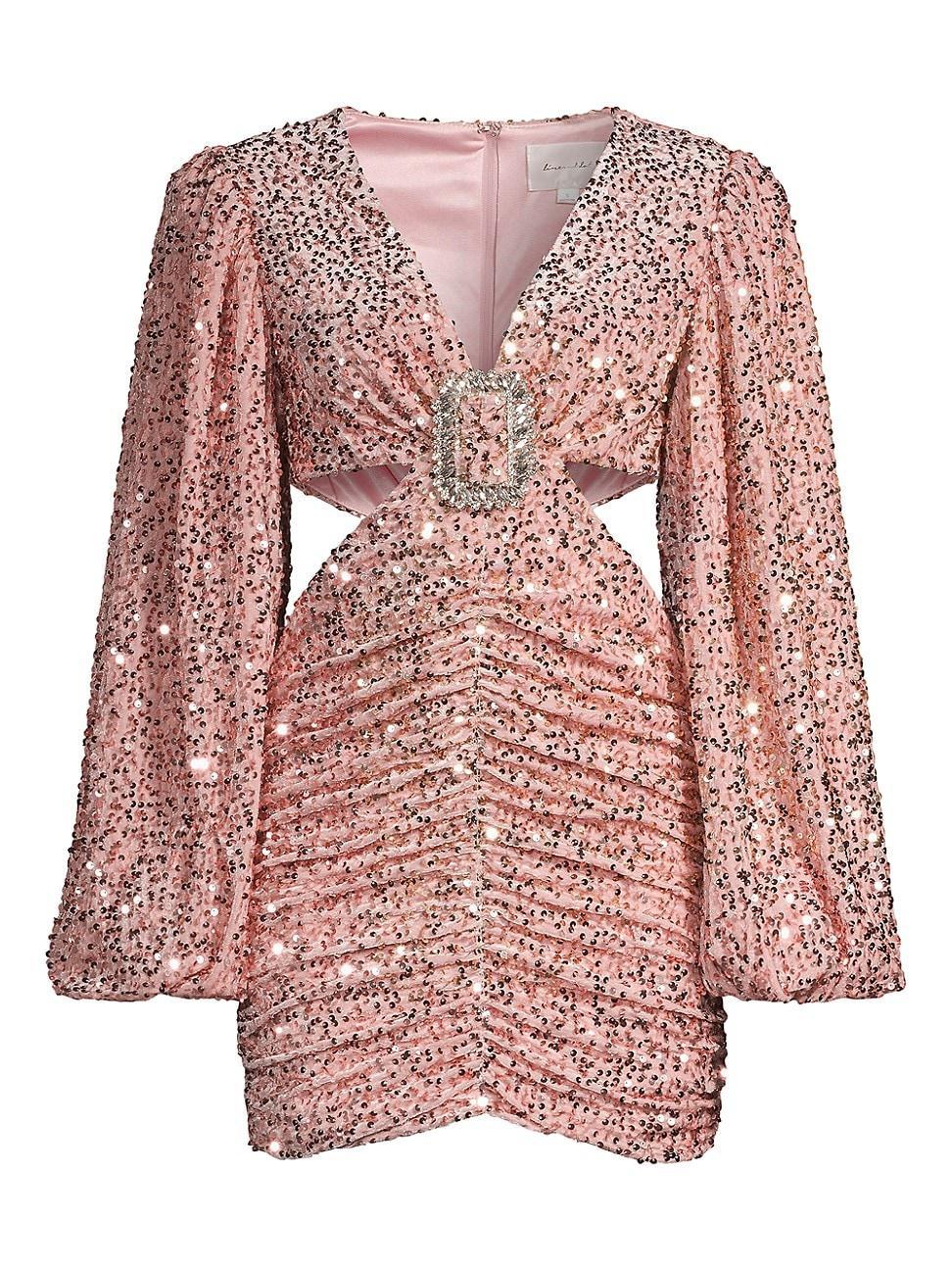 Womens Valeria Sequined Minidress Product Image