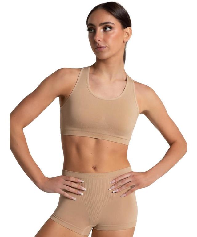 Capezio Womens Seamless Racerback Sports Bra Product Image