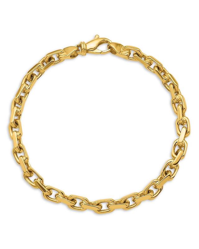 Bloomingdales Fine Collection Mens Oval Link Chain Bracelet in 14K Yellow Gold Product Image