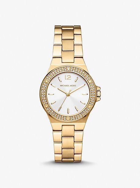 Oversized Pavé Logo -Tone Watch Product Image