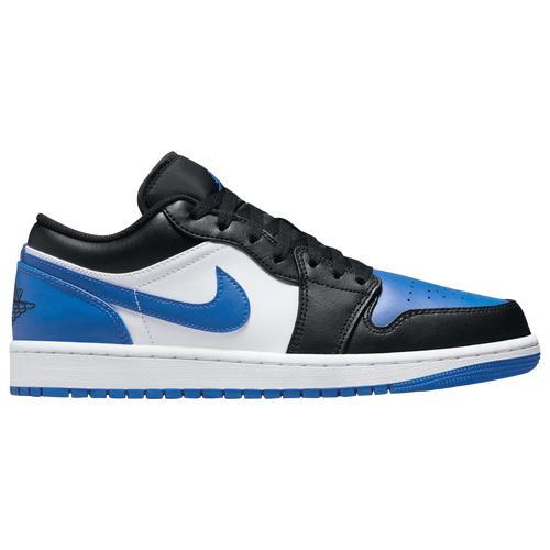 Jordan Mens Air 1 Low - Shoes White/Blue/Black Product Image