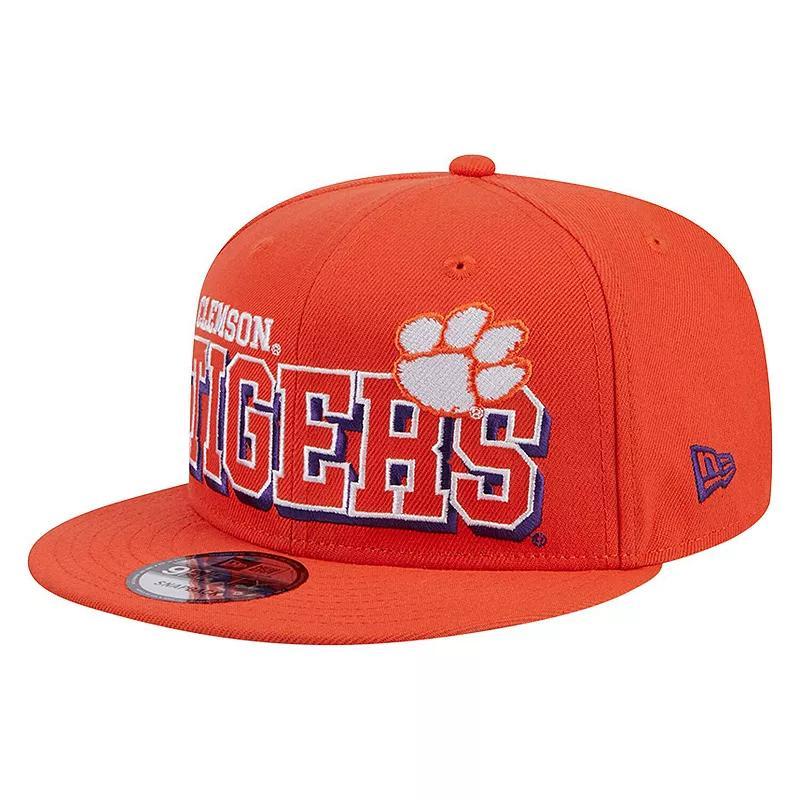 Mens New Era Clemson Tigers Game Day 9FIFTY Snapback Hat Product Image