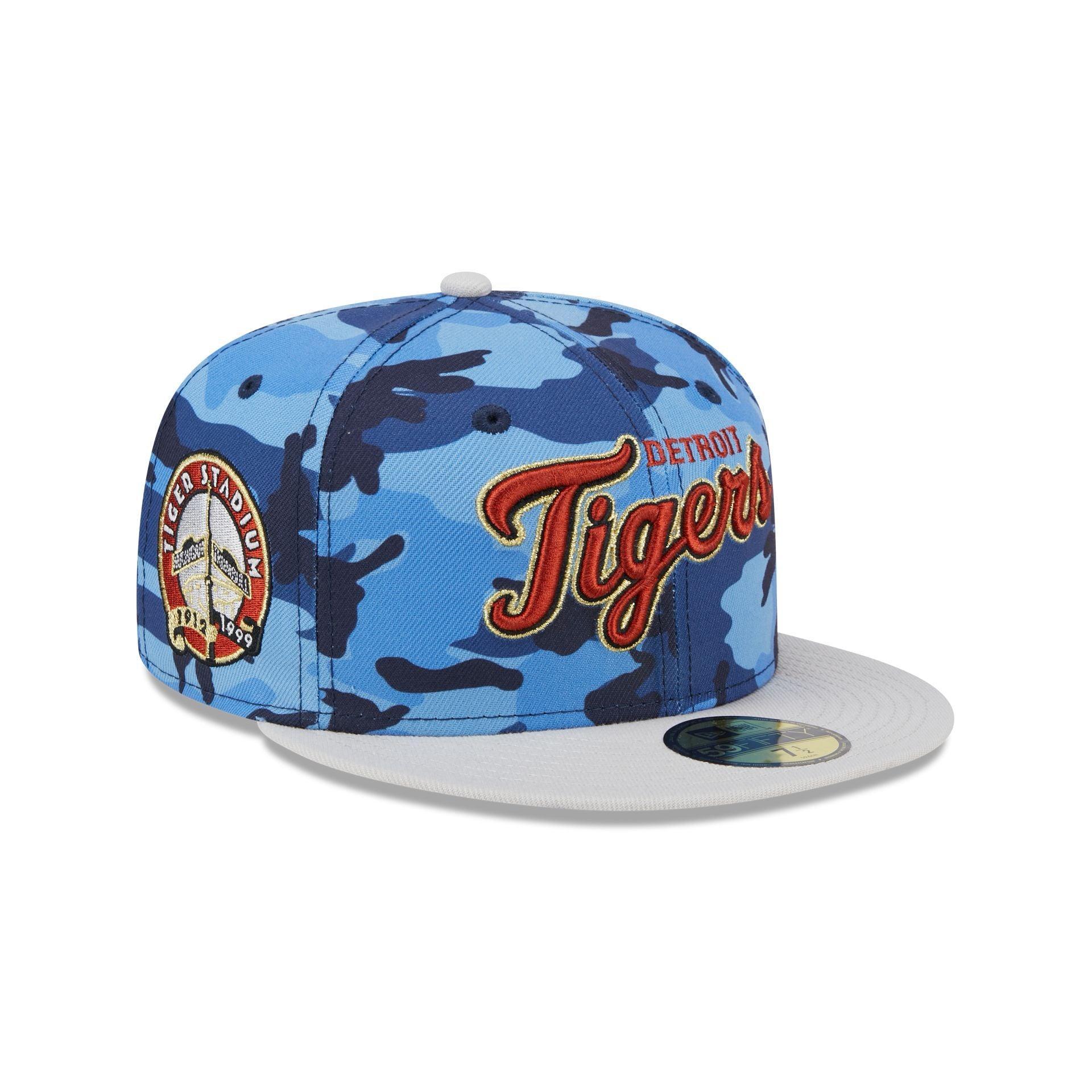 Detroit Tigers Blue Camo 59FIFTY Fitted Hat Male Product Image