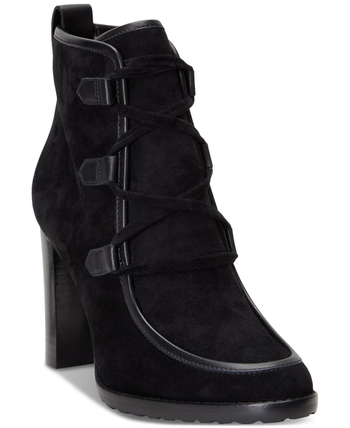 Lauren Ralph Lauren Womens Mabel Lace-Up Dress Booties Product Image