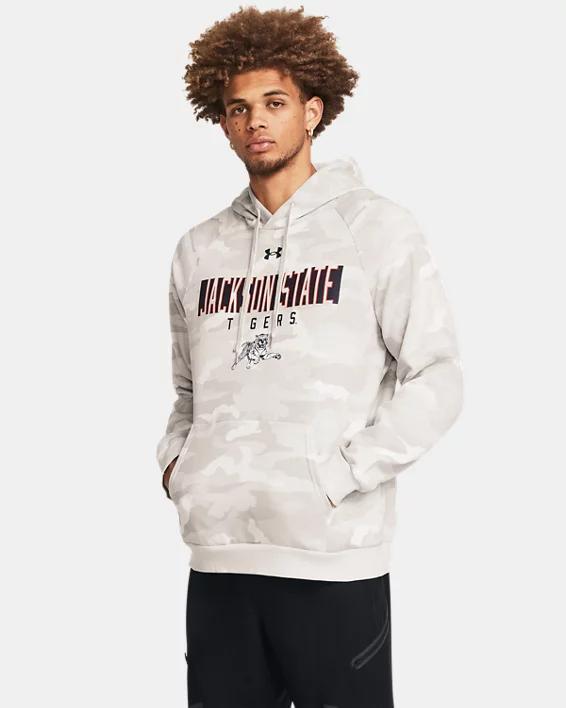 Mens UA Rival Fleece Camo Collegiate Hoodie Product Image