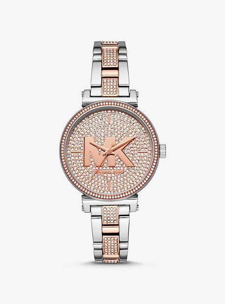 Oversized Pavé Logo -Tone Watch Product Image