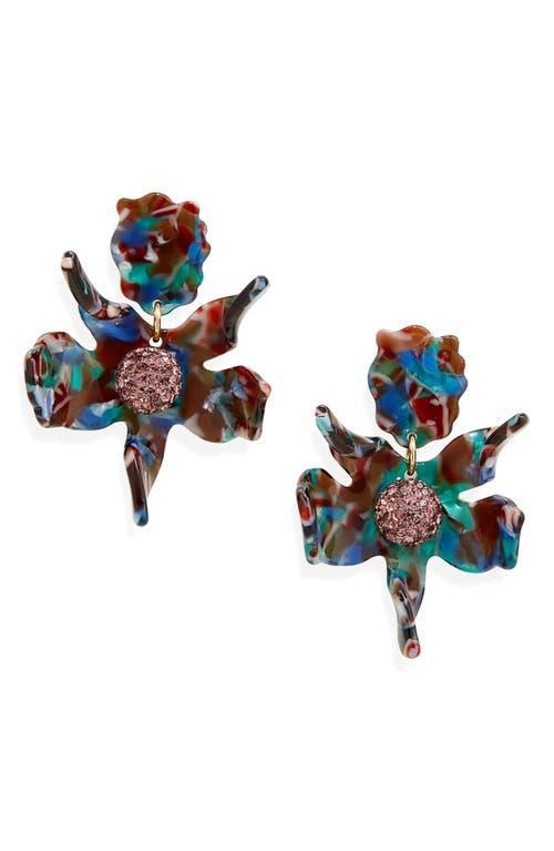 Lele Sadoughi Small Crystal Lily Earrings Product Image