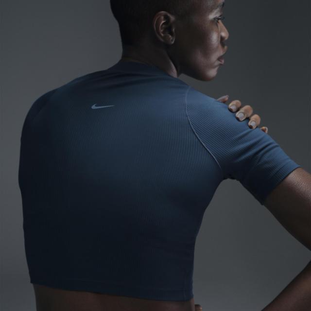 Nike Women's Zenvy Rib Dri-FIT Short-Sleeve Top Product Image