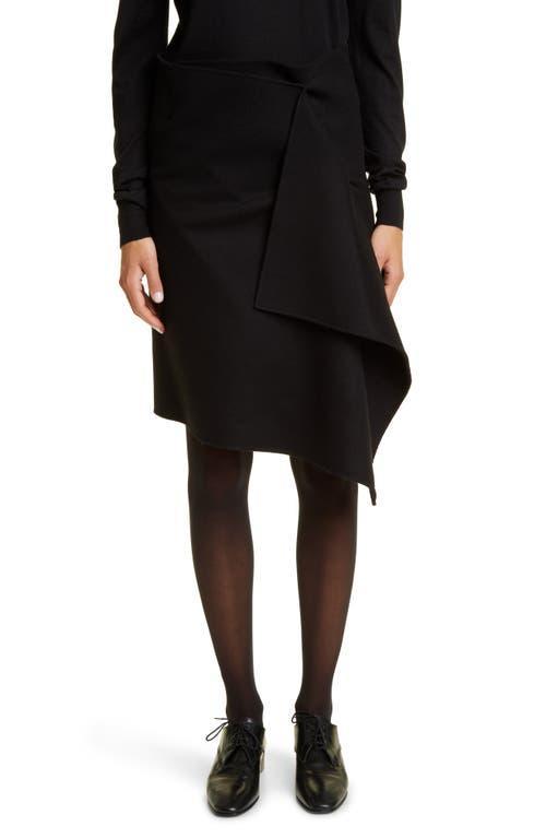 The Row Bartellina Ruffle Detail Cashmere Skirt Product Image