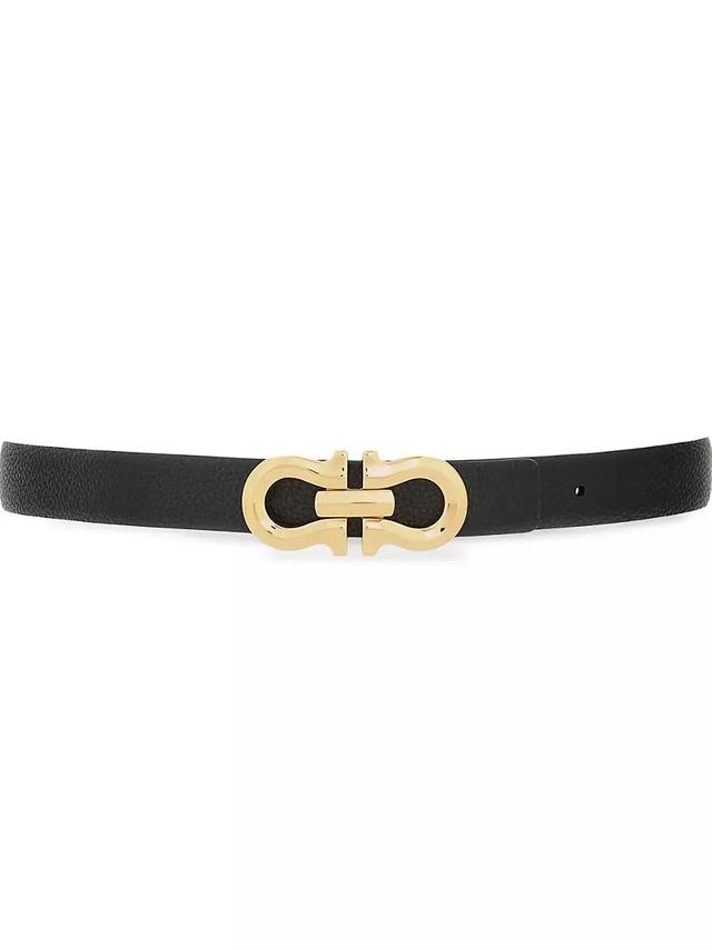 Gancio Contour Leather Reversible Belt Product Image